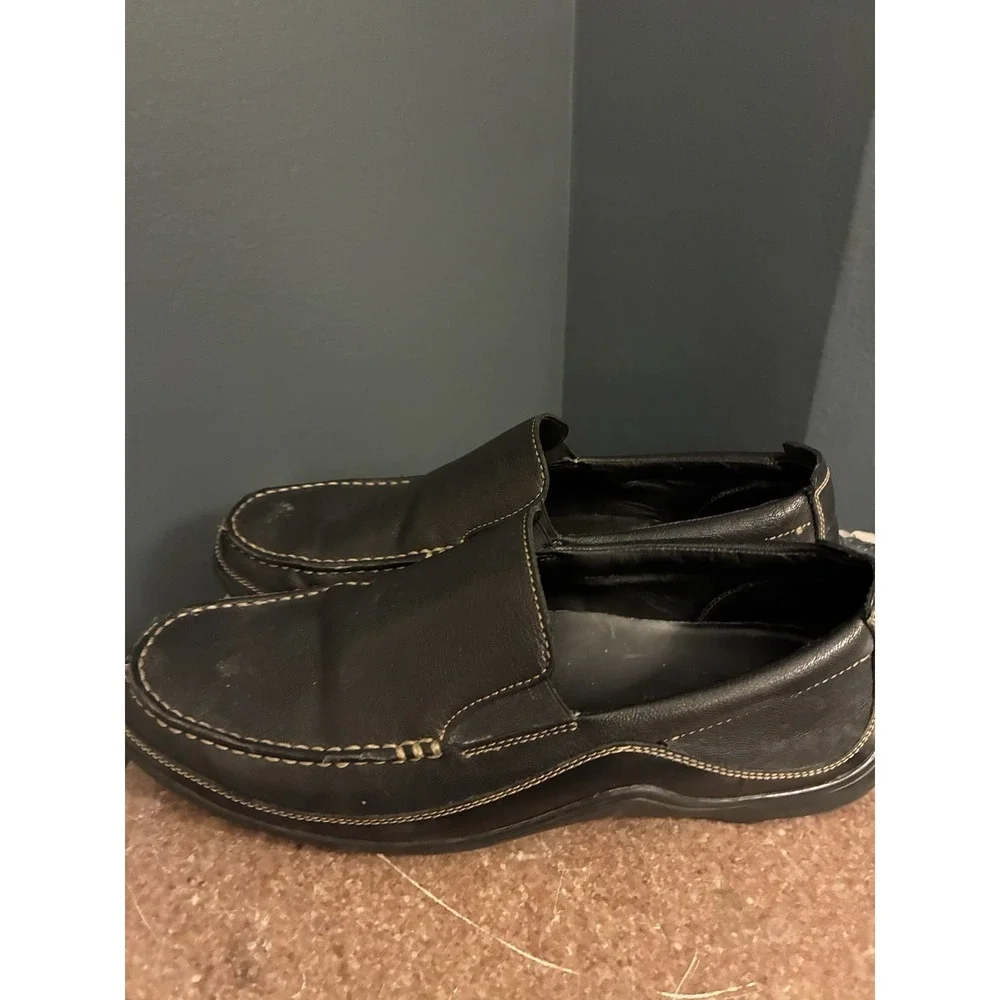 Cole‎ Haan Tucker Venetian Men's Black Leather Slip On Driving Loafers Size 11